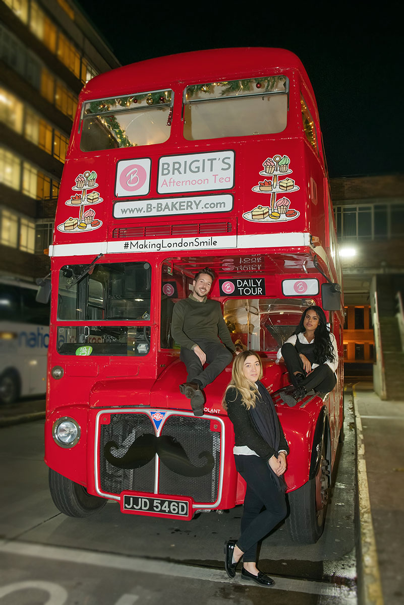 PR and Influencer Event Photography of Brigit’s Bakery Afternoon Tea Christmas Bus Tour