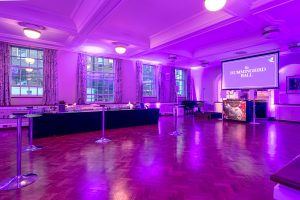 The Reception at Goodenough House ready for The Hummingbird Ball at Kings Cross London